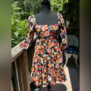 NWT Karlie Psychedelic flower baby doll dress